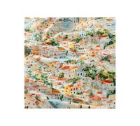 Tela Estampada Tela de algodón puro con estampado Floral for ropa retales, mantel hecho a mano, pintura al óleo Vintage, sensación uso doméstico(14)