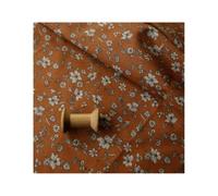 Tela Estampada Vestido de tela algodón puro popelina Floral pequeño jardín 140x50cm, ropa hecha a mano, accesorios fotografía DIY, costura(7)