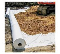 Tela geotextil de jardinería, tela no tejida 7 oz for drenajes franceses y paisajismo - Estabilización suelos alta permeabilidad(1mx65m/3.3ftx213ft WxL)