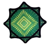 Tela Giratoria Flow Star De 24 Pulgadas, Juguete De Malabares Giratorio para Principiantes, Juguete De Flujo Fácil De Punta De Los Dedos con Estampados Vibrantes, Accesorios De Baile para Fiestas #2