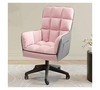 Tela gris tapizada silla de sofá individual giratoria con ruedas para escritorio Oficina Sillón de respaldo alto Silla de salón para sala de estar Lectura Vanity Sillas de computadora Pie de pulpo
