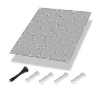 Tela impermeable transpirable con protección UV de 1,4 x 4,8 m, con ojales, ideal para GarCourard, color gris claro