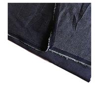 Tela metálica for jeans con lurex brillante, tela vaquera de moda, costura DIY, pantalones de vestir, después de lavarlos.(Deep blue)