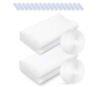 Tela Mosquitera,Mosquitera Ventana 4 Paquetes Insectos de la Protección de la Ventana se Mosquitera Ventanas Puede Cortar,Anti Mosquito Malla Protector Kit Blanco 130x150cm