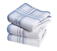 Tela Mouchoirs Hombre Premium 100% Algodón Shaggy - 45cm x 45cm - 3 Piezas - Modelo V11418