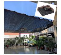 Tela negra con ojales con 70 % de protección UV, 8 x 9 m / 26.2x29.5ft, transpirable, para plantas, sol, vela, invernadero e red