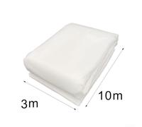 Tela no tejida a prueba de frío con propiedades resistentes al desgarro y estabilización para proteger las plantas de las heladas y las inclemencias del tiempo (3 x 10 m, color blanco)