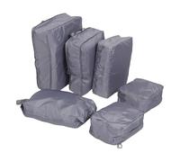 Tela, Organizador de Equipaje de Viaje, Seis Piezas | Separación Limpio-sucio, para Maletas y Mochilas, Viaje de Negocios y Escapadas, Incluye Bolsa Cosmética