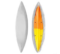 Tela Oxford 210D para kayak, impermeable, a prueba de polvo y resistente a los rayos UV, para almacenamiento al aire libre de kayaks, canoas y pequeños barcos de pesca (2,6-3 m, plateado)
