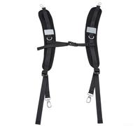 Tela Oxford para correas de mochila con acolchado contorneado en S, tensión ajustable a través de hebilla en Y y gancho de metal giratorio de 360 grados para mayor estabilidad