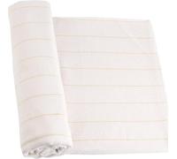 Tela para punch Needle y bordado a mano - Tejido monje de gran superficie con líneas marcadas - Material de alfombra gruesa (blanco con amarillo) para bastidores de bordado, cojines y tapices (150 x