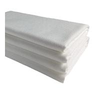 Tela para Tapizar y Reparación - TinaKim - Tejido Slub Tipo Lino - Para Sofá, Sillón y Asientos de Coche - Tela Decorativa y de Reparación - Blanco (1 Metro)