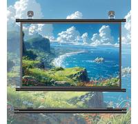 Tela Proyector Portatil, 16:9 4K HD Projector Screen Antiarrugas, 30" 40" 50" 60" 72" Pantalla De Proyección De Cine En Casa, Para Cine Casa Camping Eventos Recreativos(72")