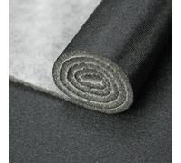 Tela rasete foamizada brillo satinado - 150 cm ancho | Carnaval, cosplay, escenografía, manualidades | 100% poliéster | tres capas - por metros (NEGRO, 3 METROS)