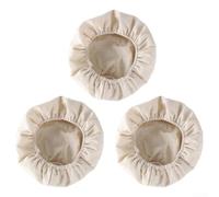 Tela redonda Banneton para pan, paquete de 3 forros de cesta a prueba de 9 pulgadas para un aumento uniforme de la masa y absorción de humedad, suave y reutilizable para hornear artesanal