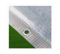 Tela reflectante de aluminio 99 % para sombra, para invernaderos, pérgolas y plantas, disponible en tamaños de 3.3 x 3.3 pies, 3.3 x 13 pies, 6.6 x 6.6 pies, 6.6 x 13 pies, 6.6 x 26 pies