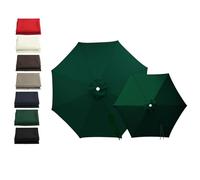Tela Repuesto Sombrilla 6/8 Varillas, 2m 2.15m 2.5m 2.7m 3.0m 4.0m Toldo Impermeable Exterior, Cubierta Parasol Sombrillas Jardin Grandes, Sombrilla Terraza Exterior(Dark Green,8-RIBS-9.8FT/3.0m)