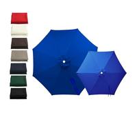 Tela Repuesto Sombrilla 6/8 Varillas, 2m 2.15m 2.5m 2.7m 3.0m 4.0m Toldo Impermeable Exterior, Cubierta Parasol Sombrillas Jardin Grandes, Sombrilla Terraza Exterior(Blue,8-RIBS-11.5FT/3.50m)
