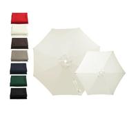 Tela Repuesto Sombrilla 6/8 Varillas, 2m 2.15m 2.5m 2.7m 3.0m 4.0m Toldo Impermeable Exterior, Cubierta Parasol Sombrillas Jardin Grandes, Sombrilla Terraza Exterior(Cream,8-RIBS-8.8FT/2.70m)