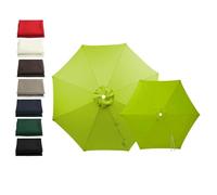 Tela Repuesto Sombrilla 6/8 Varillas, 2m 2.15m 2.5m 2.7m 3.0m 4.0m Toldo Impermeable Exterior, Cubierta Parasol Sombrillas Jardin Grandes, Sombrilla Terraza Exterior(Light Green,8-RIBS-9.8FT/3.0m)