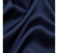 Tela SatéN De Raso para Coser y decoración de Bodas Vestido liviano de Novia y Material Artesanal 150 cm de Ancho,Azul Marino