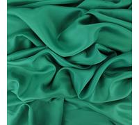 TELA SEDA DE FORRO ACRÍLICO ANTIADHERENTE COLORES LISOS, ANCHO 140cm (VERDE JADE, 1 METRO)