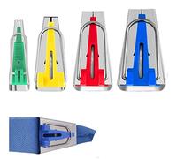 Tela Sesgada Herramienta,Sesgo de Costura,Kit de Bies Maquina de Coser,Cinta De Bies De Tela,Aparatos de Bies de Costura,6 mm,12 mm,18 mm,25 mm,para Patchwork de Bricolaj Artes Manualidades,4 Piezas