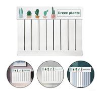 Tela suave de felpa para proteger los radiadores verticales del polvo y el humo, con diseños florales modernos para uso doméstico decorativo (100 cm)