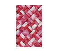 Tela tejida rosa acuarela con texturas trenzadas, placa de pared en blanco, cubierta decorativa para interruptor de luz, 1 banda para cocina, baño, tamaño 11,4 x 7 cm