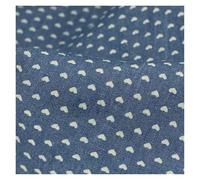 Tela vaquera lavada, material for ropa, color sólido, algodón completo, jeans con agua, telas corazones, puntos y estrellas Para Ropa, Costura(Color8)