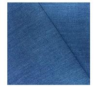Tela Vaquera Lavada Por Metro 150cm de Ancho 100% Algodón Tela de Vestir Ligera Para Ropa, Costura De Manualidades, No Elástica(Color:azul medio)