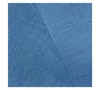 Tela Vaquera Lavada Por Metro 150cm de Ancho 100% Algodón Tela de Vestir Ligera Para Ropa, Costura De Manualidades, No Elástica(Color:light blue)