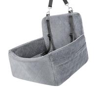 Tela ventilada desarrollada para un largo viaje, comodidad, resaltando la memoria, ayuda a la seguridad de la mascota reforzada con parte inferior antideslizante y cinturón de seguridad