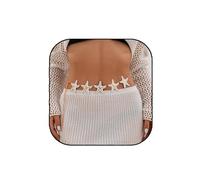 TELAIN Bauchkette de metal dorado con colgantes de sol, elegante cadena de cintura para fiestas y festivales, moderna cadena para bikini veraniego y atuendo diario