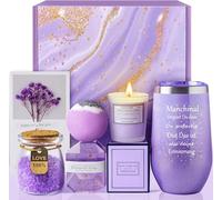 TELANKS Regalos personalizados divertidos para mujeres, mejores regalos de novia, copas de vino para llevar, juego de regalo para novia, hermana, esposa, mamá