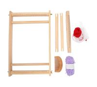 telar con soporte Kit de tejido madera hecho a mano for ejercitar las habilidades motoras y la coordinación mano-ojo
