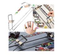 Telar de abalorios, bricolaje tejido de metal hecho a mano máquina de tejer telar de joyería kit de telar de abalorios para principiantes hacer collares, pulseras, manualidades de abalorios de joyería