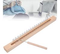 Telar de madera,35x2.7x3.2cm Telar rectangular de madera para tejer a mano de lana Máquina de tejer Telar de tabla con el codo Gancho de ganchillo