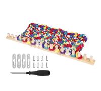 Telar De Mantas Gruesas,Telar de Tejer de Madera de 89 cm | Kit De Tejer Manual Para Principiantes,Para Niños Adultos Principiantes Cama Sofá Sala De Estar Decoración Del Hogar Crochet Tejido