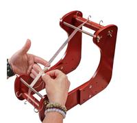 Telar de perlas - 17,78 x 35,56 x 25,4 cm | Herramienta de fabricación de joyas para pulseras y collares, marco de metal, juego completo, ajustable y versátil para estimular la creatividad