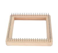 Telar de Tejer de Madera, Tabla de Tejer Multifuncional Hecha a Mano, Diseño de Gancho, Tejido de Bricolaje Duradero, para Adultos en la Mayor Parte de la Escena (20 * 20CM)