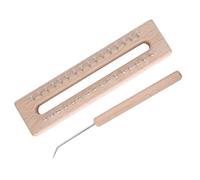 Telar de Tejer, Kit de Telar con, Gancho de Ganchillo, Máquina de Tejer a Mano, Telar Rectangular, Máquina de Tejer de Madera a Mano, Juguete para Tejer para Niños, para