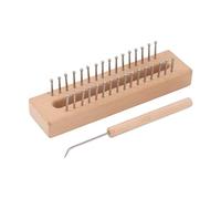 Telar De Tejer, Tabla De Tejer Cuadrada De Madera, Herramienta para Tejer Manualidades DIY para Hacer Bufanda, Suéter, Chal, Sombrero