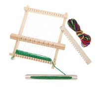 Telar para Hilo Portátil de Madera para Principiantes, Beige | Montaje Rápido y Estructura Firme, Adecuado para Accesorios Pequeños y Tapices, Práctica Creativa en Casa