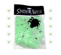 Telaraña Artificial Estirable Y Reutilizable Con Brillo Espeluznante