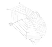 Telaraña Grande de 3,6 M, Telaraña Espeluznante de Red Redonda Blanca para Patio de Fiesta Interior y Exterior con Decoración de Halloween, Excelentes Suministros para Fiesta de