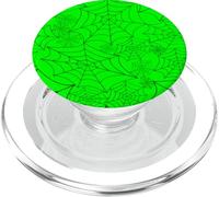 telaraña Halloween gótica telaraña Verde ácido Espeluznante Espeluznante PopSockets PopGrip para MagSafe