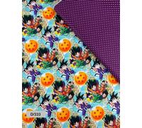 Telas de GOKU, Bola de Dragón, Algodón 100%, Infantiles, Manualidades y Labores, Por Metros, 1 Metro x 140 cms