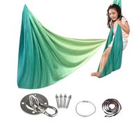 Telas Para Gimnasia | Juego de de Yoga de Seda - Ligero Fitness Sensorial para Niños, Adultos y Mujeres en Gimnasia Interior y Exterior