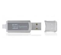 Tele System 21090010 - Llave USB, Color Gris